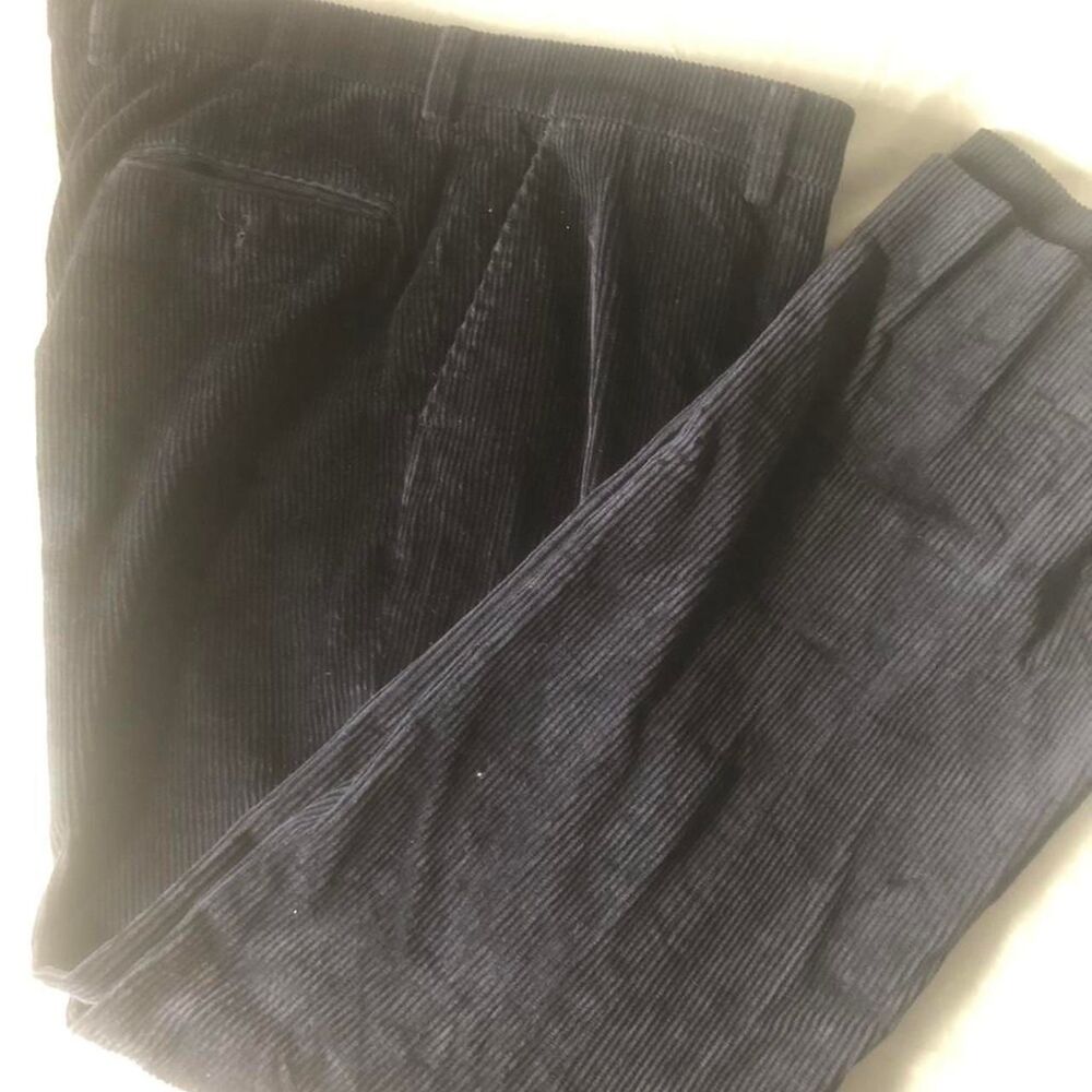 vintage black corduroy pants with ad18